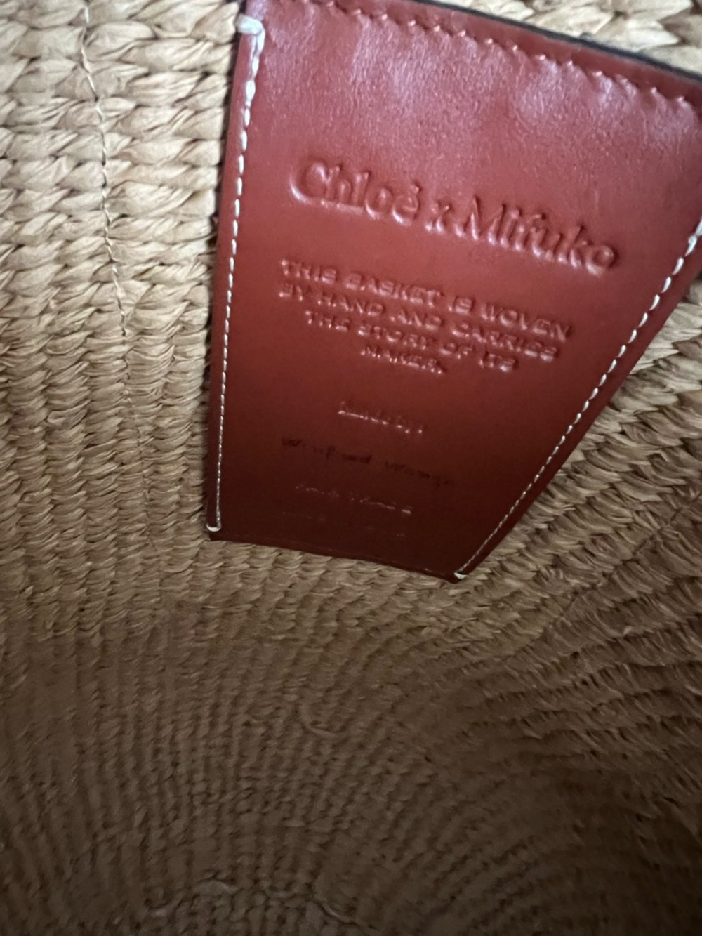 Chloe Woody Large Mifuko Basket Bag in Fair Trade Paper - Picture 9 of 11
